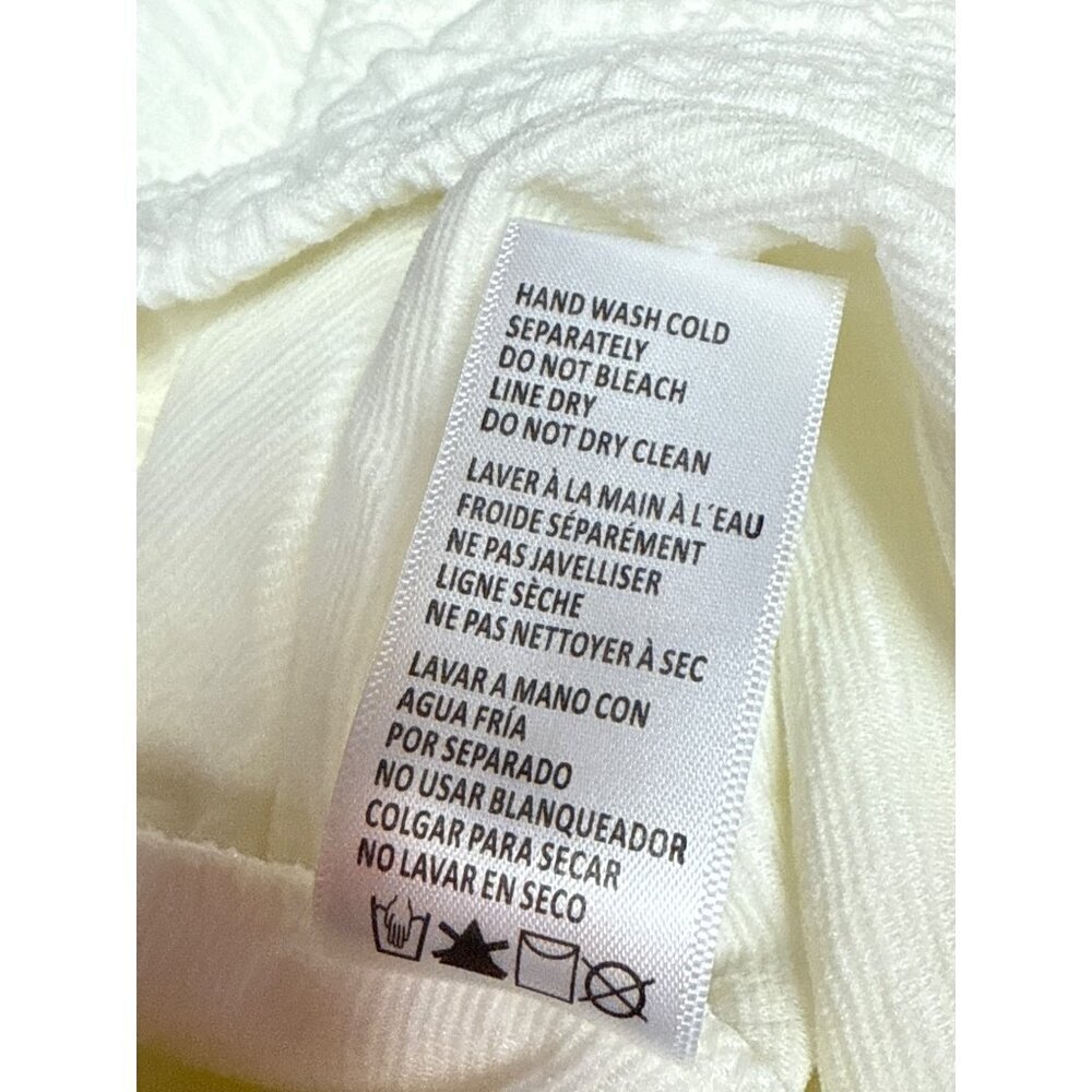 NEW Good American Women's Skirt Scrunchie Maxi Skirt Ivory 90s Pull On Size 0 - Picture 11 of 11